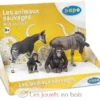 Figurine Okapi, Gnou, un chimpanzé et son petit - Papo