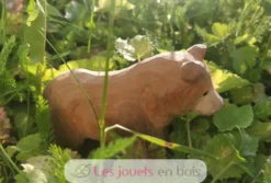 Figurine ours brun en bois, marron - Wudimals