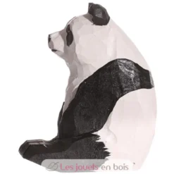 Figurine Panda en bois noir et blanc - Wudimals
