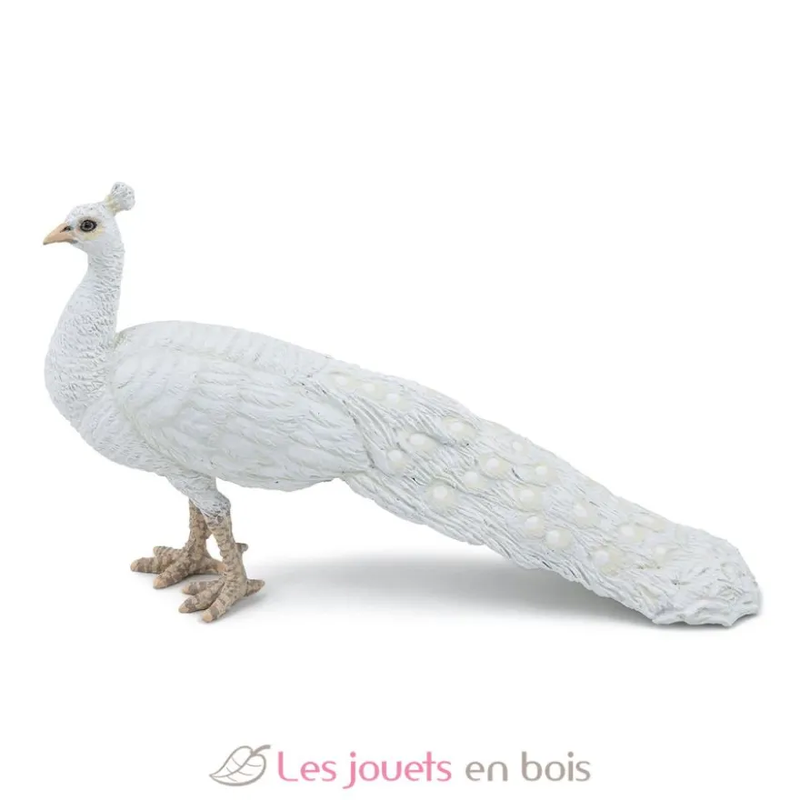 Figurine paon blanc blanc - Papo