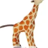 Figurine Petite girafe, mangeant - Holztiger
