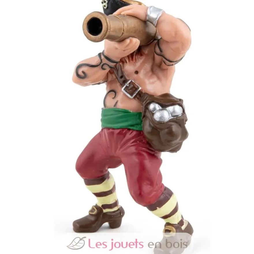 Figurine pirate au canon rouge - Papo
