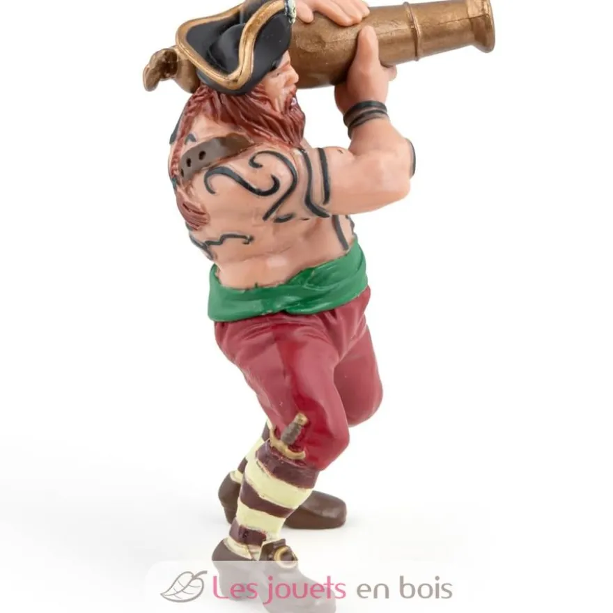Figurine pirate au canon rouge - Papo