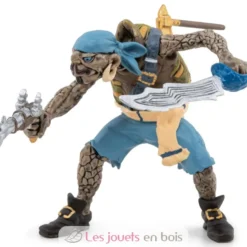 Figurine pirate mutant tortue bleu - Papo