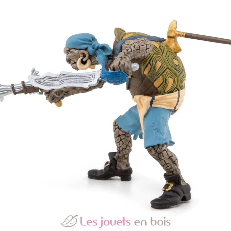 Figurine pirate mutant tortue bleu - Papo