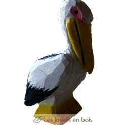 Figurine Pélican en bois blanc - Wudimals