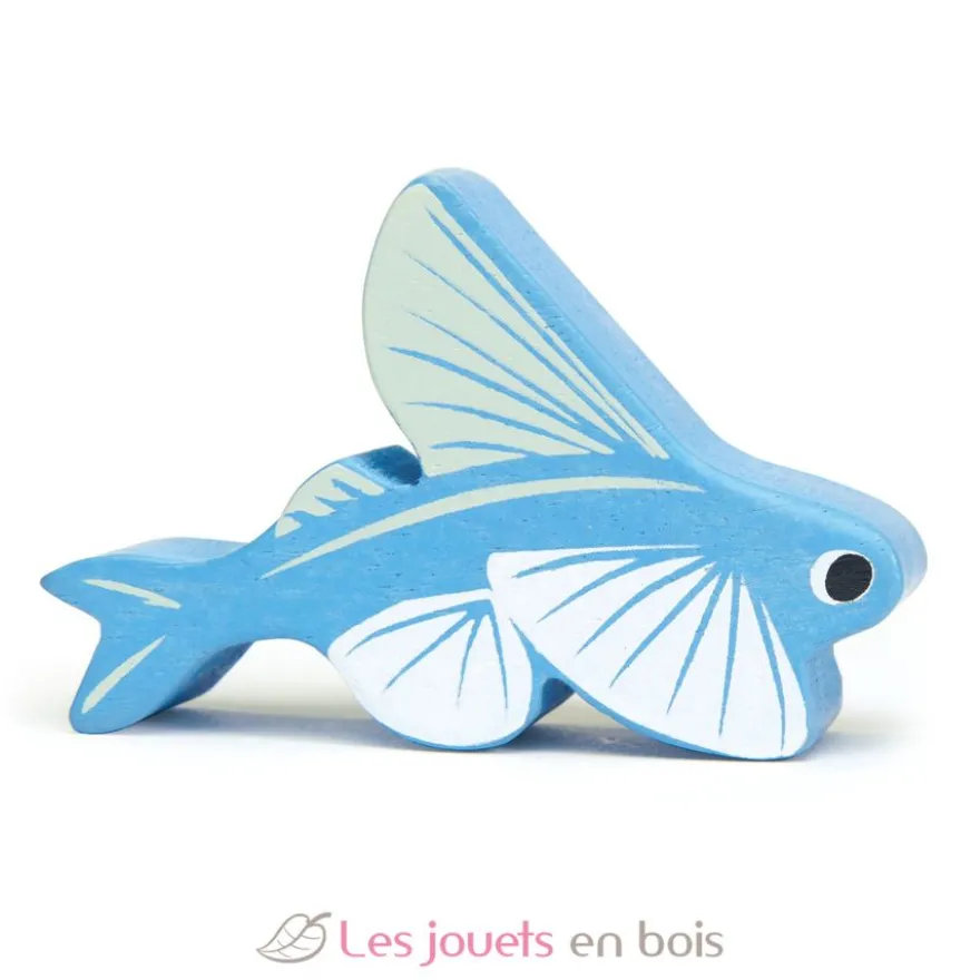 Figurine Poisson volant en bois - Tender Leaf Toys