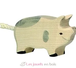 Figurine Porcelet tacheté - Holztiger
