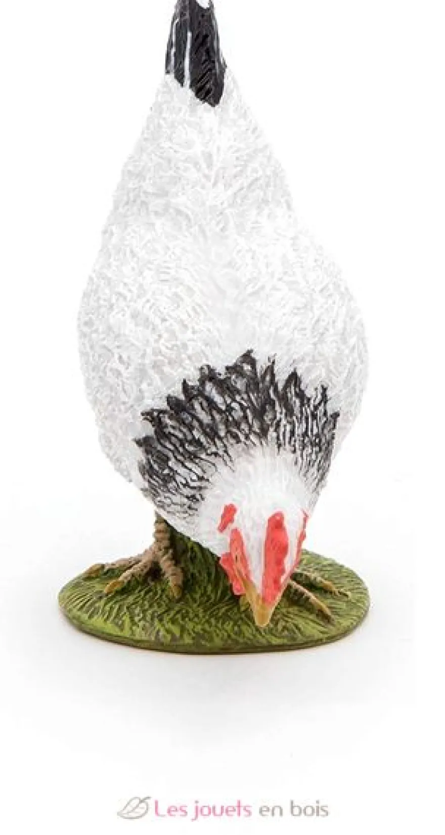 Figurine Poule blanche picorant - Papo