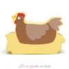 Figurine Poule en bois - Tender Leaf Toys