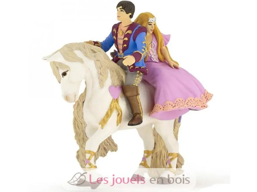 Figurine Prince et Princesse à cheval - Papo