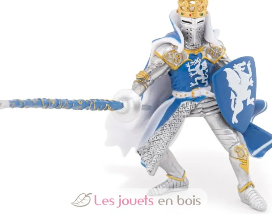 Figurine Roi au dragon bleu - Papo