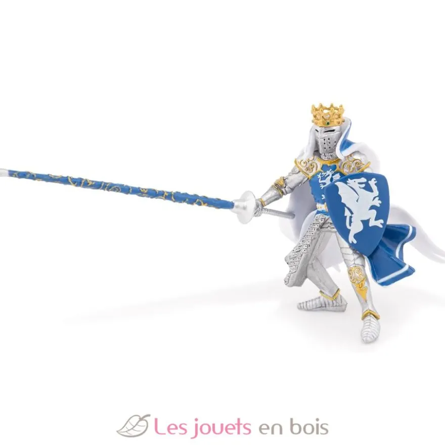 Figurine Roi au dragon bleu - Papo