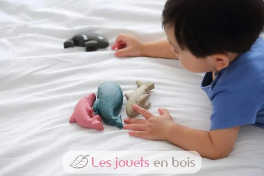 Figurines - 4 animaux de la mer - Plan Toys