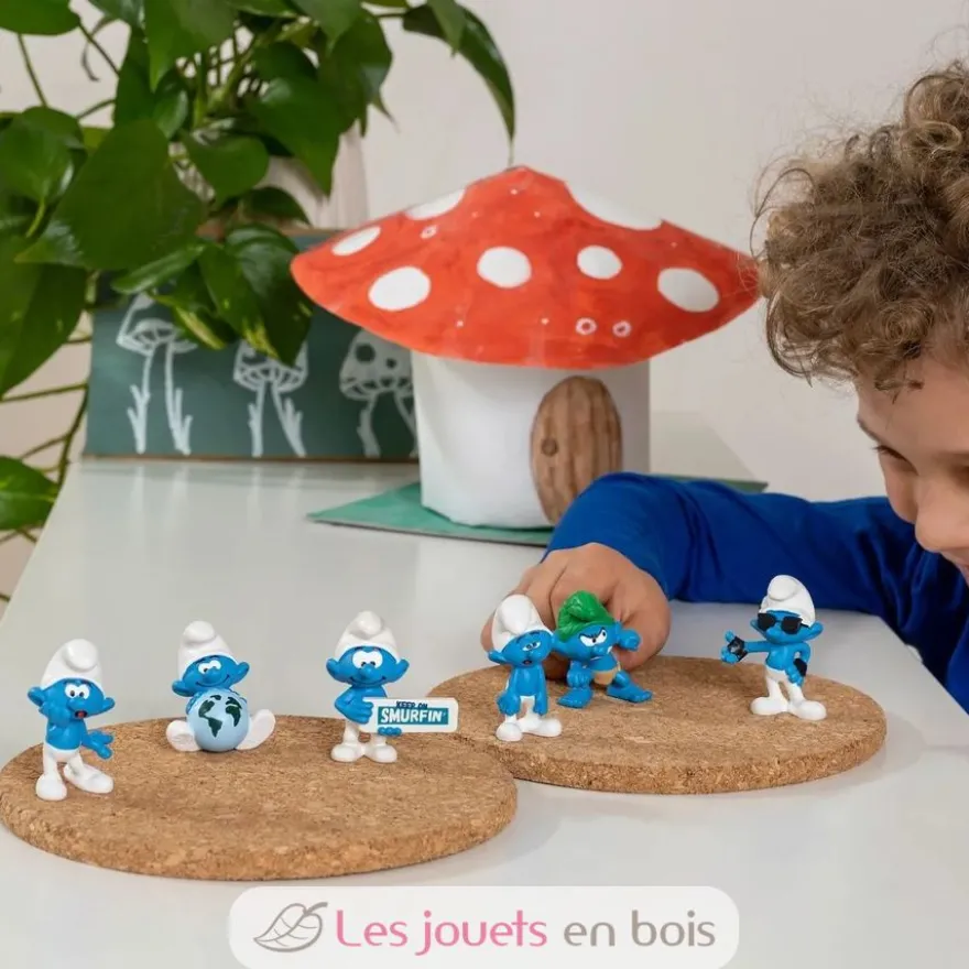 Figurine Schtroumpf idiot - bleu - Schleich