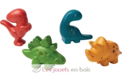 Figurines - 4 dinosaures multicolore Plan Toys