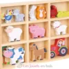 Figurines en bois Animaux Ferme - New Classic Toys