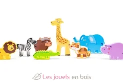 Figurines en bois Animaux Safari - New Classic Toys