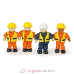 Figurines en bois Bâtisseurs - Bigjigs Toys