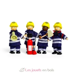 Figurines en bois Pompiers - Bigjigs Toys