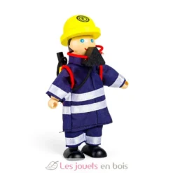 Figurines en bois Pompiers - Bigjigs Toys