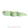 Figurine Serpent en bois, vert - Wudimals