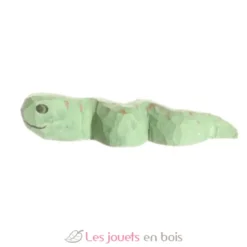Figurine Serpent en bois, vert - Wudimals