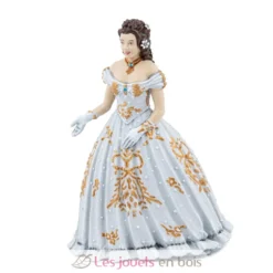 Figurine Sissi Impératrice robe grise et dorée - Papo