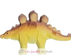 Figurine Stégosaure en bois jaune - Wudimals