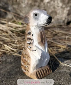 Figurine Suricate en bois, marron - Wudimals