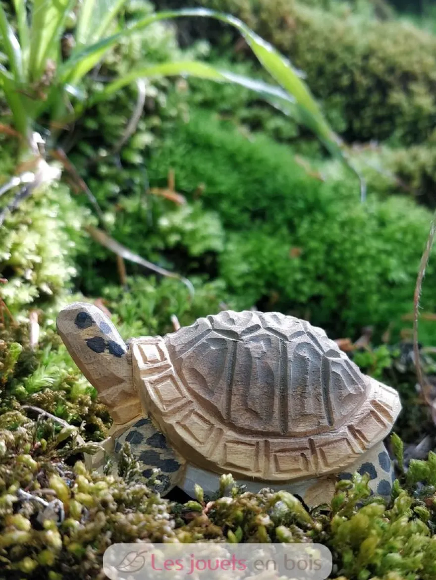 Figurine Tortue en bois marron - Wudimals