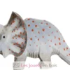 Figurine Tricératops en bois gris - Wudimals