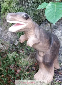 Figurine Tyrannosaure en bois marron - Wudimals