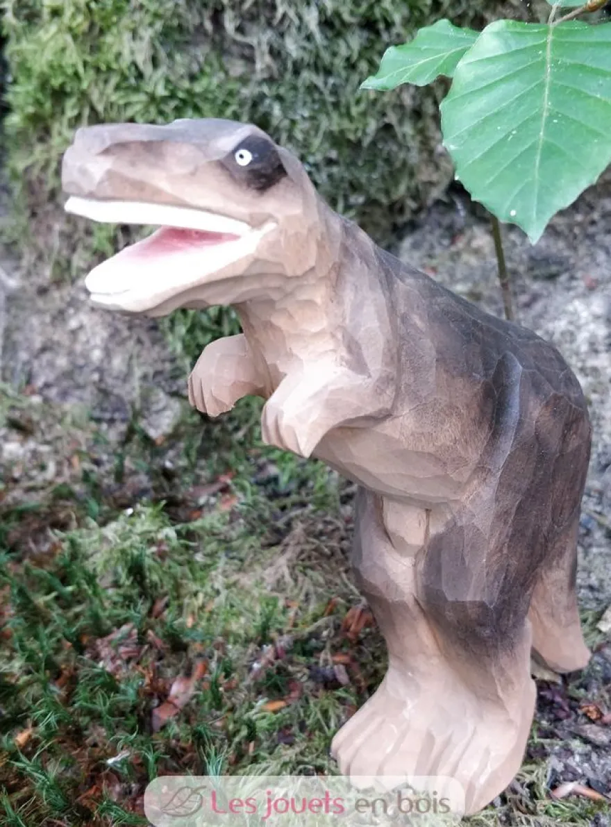 Figurine Tyrannosaure en bois marron - Wudimals