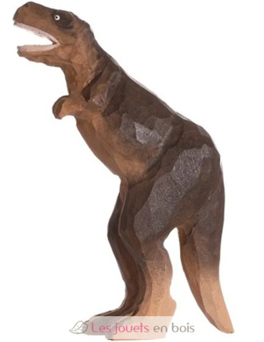 Figurine Tyrannosaure en bois marron - Wudimals