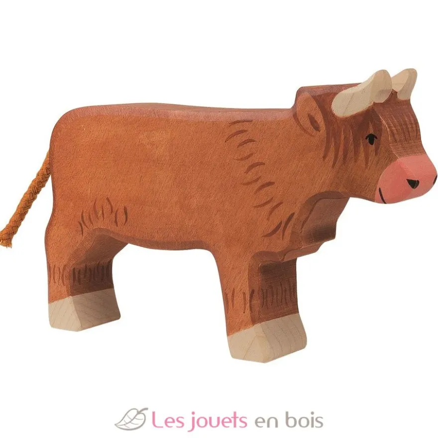Figurine vache Higland cattle - Holztiger