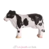 Figurine Vache noire et blanche en bois - Wudimals