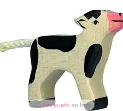 Figurine Veau noir - Holztiger