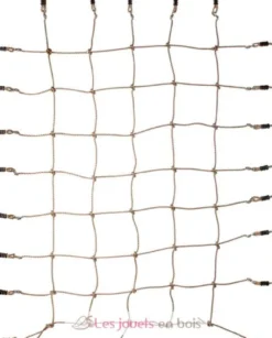 Filet à grimper avec crochet à huit cordes marron Small Foot Compagny