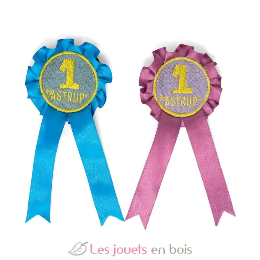 Flots d'équitation pour cheval bâton bleu et rose - ByAstrup