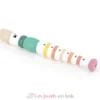 Flûte rayée multicolore en bois - Vilac