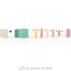 Flûte rayée multicolore en bois - Vilac
