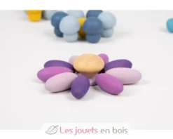 Formes en bois colorées 168 pcs - TickiT