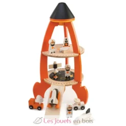 Fusée spatiale orange Tender Leaf Toys