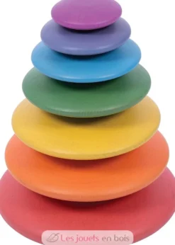 Galets en bois arc-en-ciel - TickiT