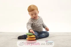 Galets en bois arc-en-ciel - TickiT