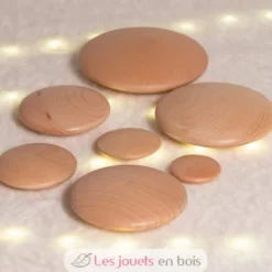 Galets en bois naturel - TickiT