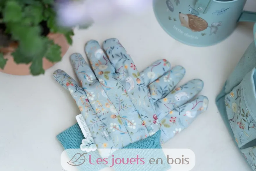 Gants de jardinage bleu Forest Friends - Little Dutch