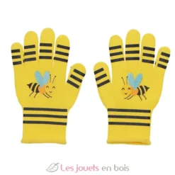 Gants de jardinage enfant jaune, motif abeille - Esschert Design