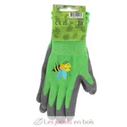 Gants de jardinage enfant vert, motif insectes - Esschert Design